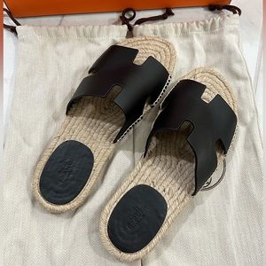 SOLD Hermes Antigua espadrille
